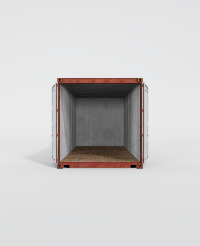 Innenansicht eines gebrauchten Containers